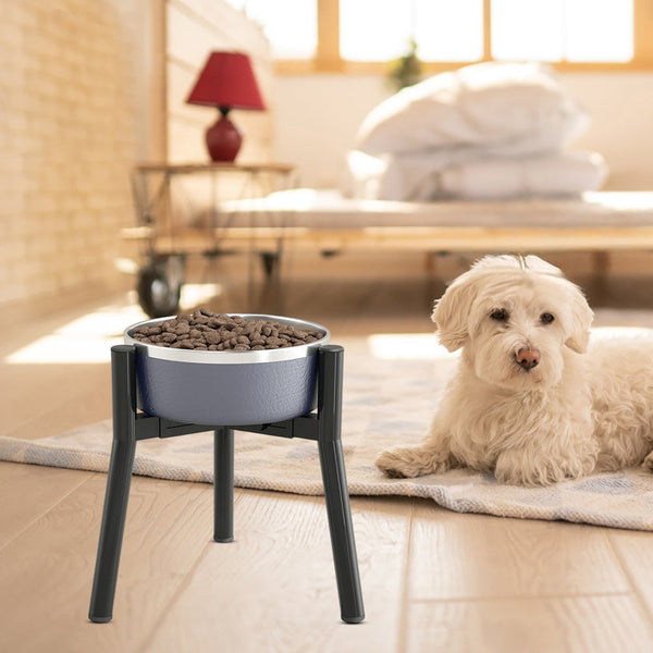 HKM-3594173 Adjustable Pet Bowl with Iron Bracket for Convenient Feeding