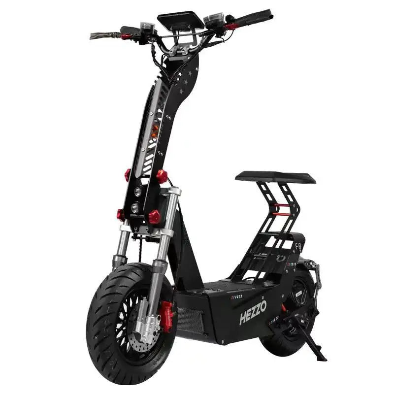 HKM-359443 Electric Scooter 72V 8000W, 50AH Lithium Battery, 200kg Load, 90-100km/h Speed, Foldable Design, Waterproof, Full Suspension