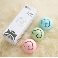 HKM-3594813 Cat Toy Ball with Mint Bell and Maple Leaf Design, ABS Plastic, 4.5cm