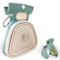 HKM-3595453 Portable Handheld Pooper Scooper with Expandable Waste Storage and Waste Bag Dispenser for Dogs