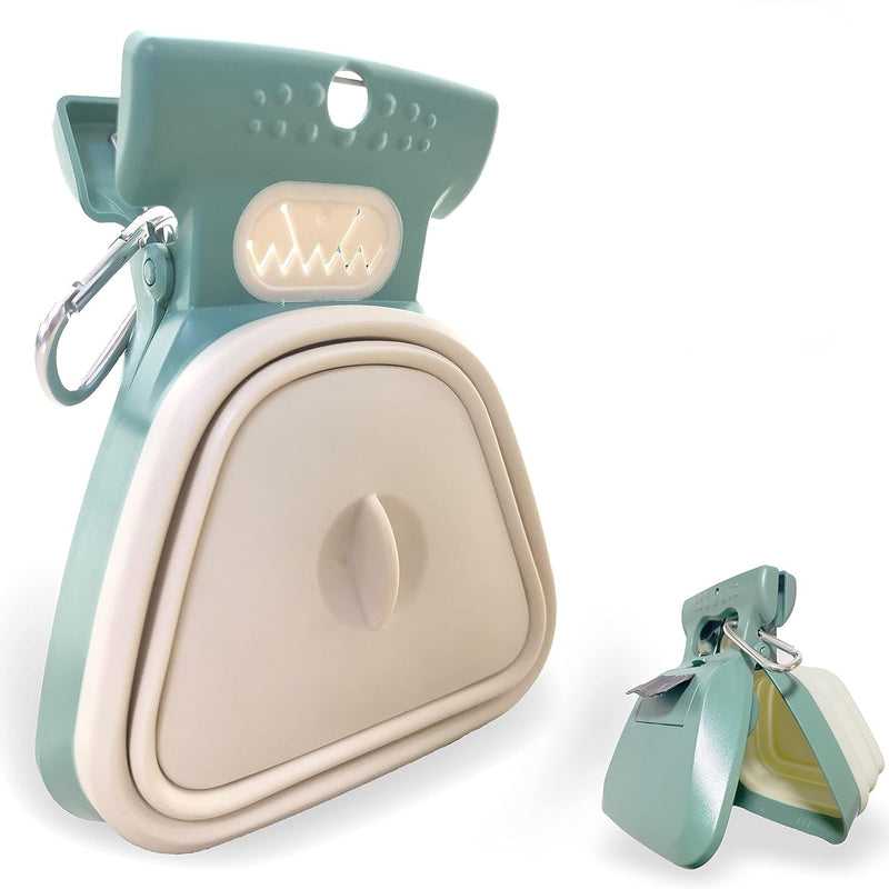 HKM-3595453 Portable Handheld Pooper Scooper with Expandable Waste Storage and Waste Bag Dispenser for Dogs