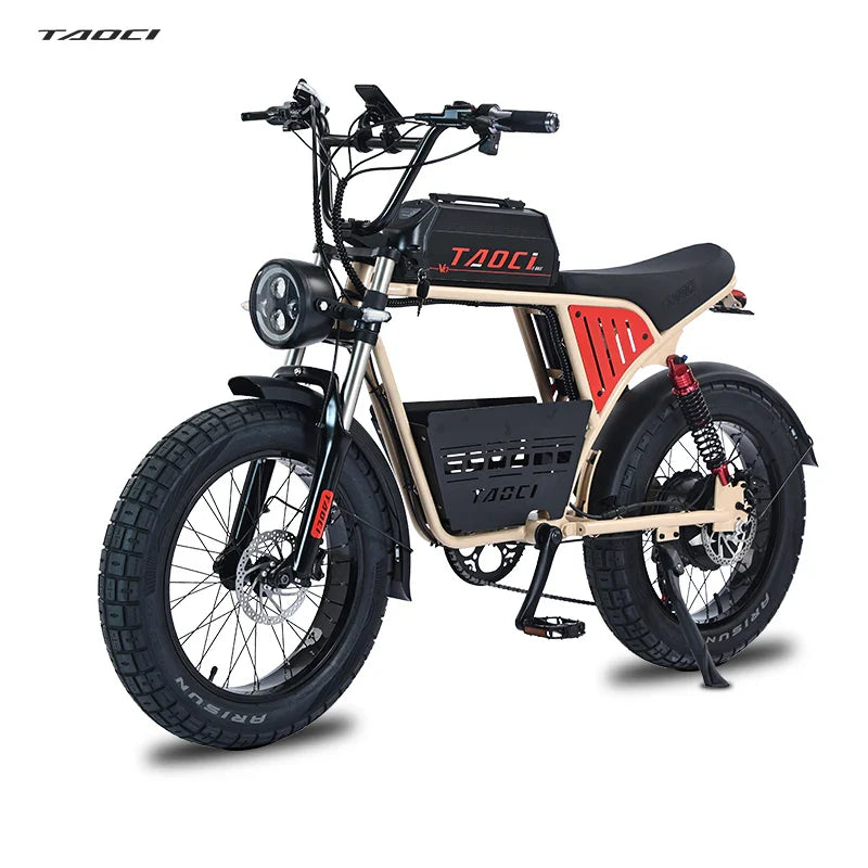 HKM-359571 1500W Electric Bike with 48V 18Ah Lithium Battery, 20" Fat Tires, 7-Speed Gear System, Hydraulic Disc Brakes