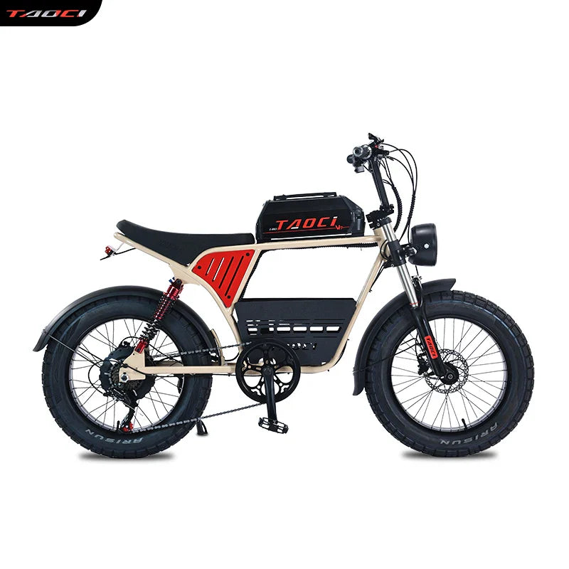 HKM-359571 1500W Electric Bike with 48V 18Ah Lithium Battery, 20" Fat Tires, 7-Speed Gear System, Hydraulic Disc Brakes