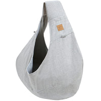 HKM-3596221 Pet Shoulder Bag for Dogs - Medium Soft Polyester, Solid Carbon Gray & Smoke Gray Design