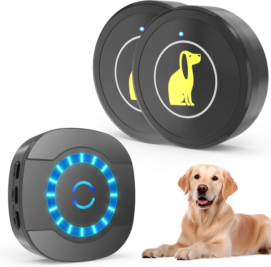 HKM-359763 Dog Training Doorbell with Waterproof Touch Button for Easy Outdoor Access