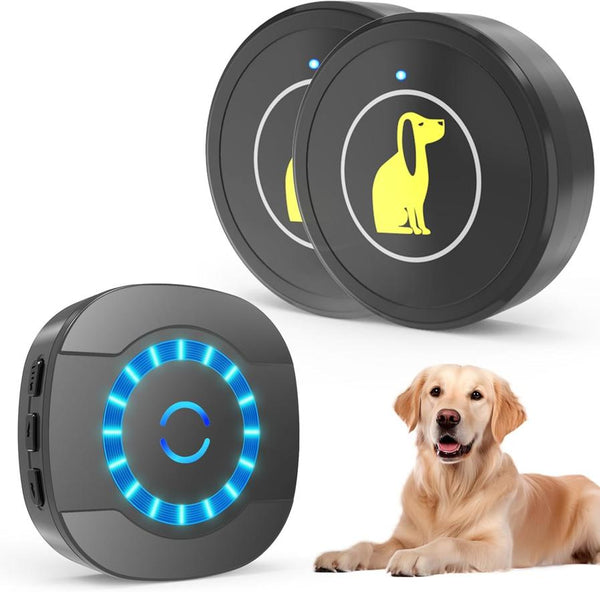 HKM-359763 Dog Training Doorbell with Waterproof Touch Button for Easy Outdoor Access