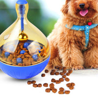 HKM-3597757 Interactive Tumbler Food Leaker Ball for Small to Medium Dogs ¨C Bright Colors, Bite Resistant, Includes Bells