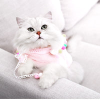 HKM-3598141 Cute Polyester Pet Clothing with Tassels - Princess Style Options Available