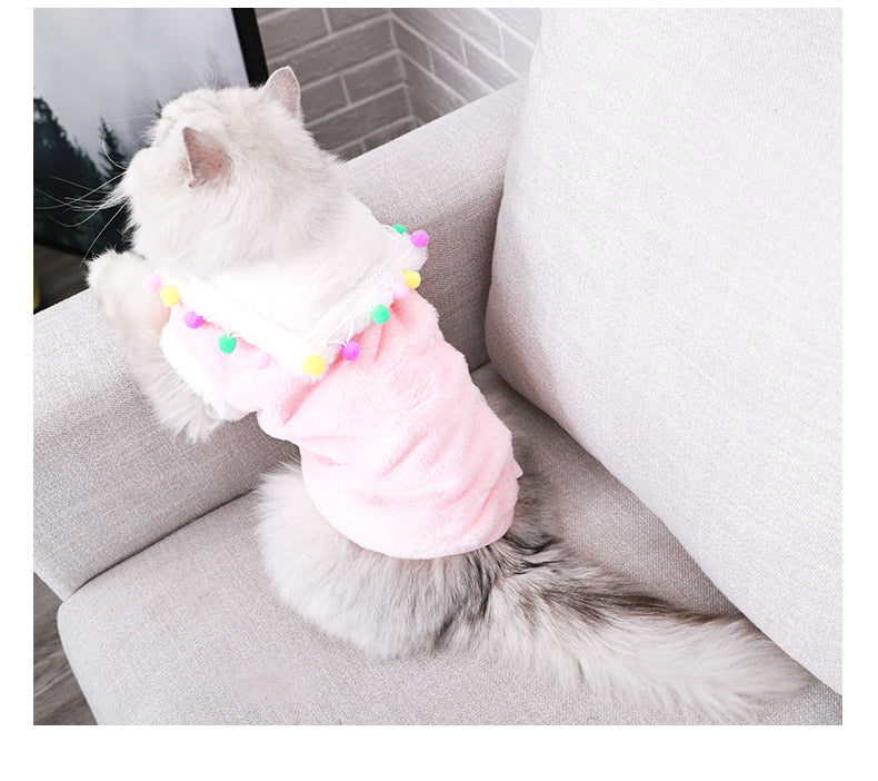 HKM-3598141 Cute Polyester Pet Clothing with Tassels - Princess Style Options Available