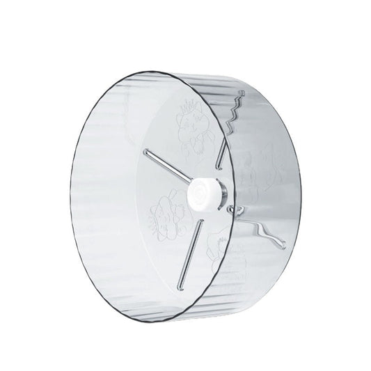 HKM-3599037 Silent Large-Sized Hamster Running Wheel with Transparent Support - 24cm Wide Surface