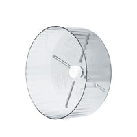HKM-3599037 Silent Large-Sized Hamster Running Wheel with Transparent Support - 24cm Wide Surface