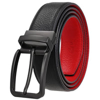 HKM-359955 Explosive Pin Buckle Leather Belt - Top Layer Material, Model LY35-ZZ4020-5