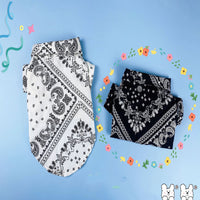 HKM-3600317 Cashew Pattern Cotton Dog Shirts for Small and Large Dogs in Black and White