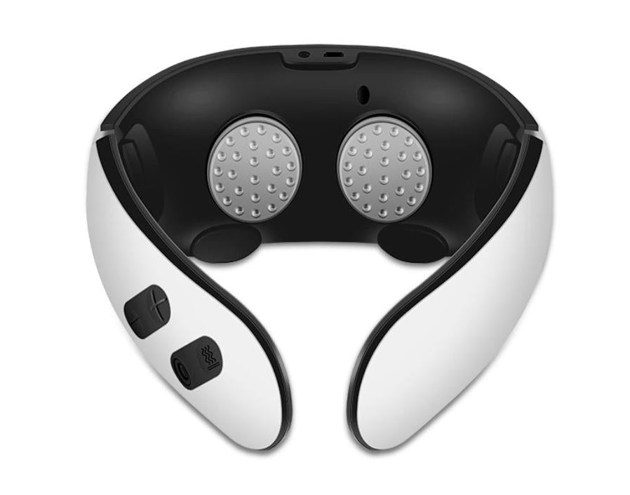 HKM-360147 Voice-Activated Neck Massager with USB Charging and Electrode Sheets