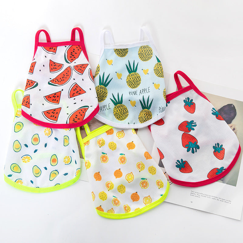 HKM-3602109 Lightweight Summer Vest Sling for Small Dogs in Fun Fruit Prints