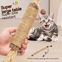 HKM-3602365 Oversized Raffia Molar Rod for Cats - Durable Catnip Toy for Teeth and Play