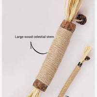 HKM-3602365 Oversized Raffia Molar Rod for Cats - Durable Catnip Toy for Teeth and Play