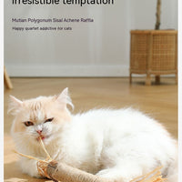 HKM-3602365 Oversized Raffia Molar Rod for Cats - Durable Catnip Toy for Teeth and Play