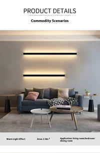 HKM-360275 Minimalist Flexible LED Wall Lights for Bedroom and Kitchen Décor