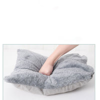 HKM-3603773 Cozy Cat Bed and Small Dog Tent Mat ¨C Soft, Washable Pet House for Cats and Puppies
