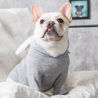 HKM-3603901 Comfortable Spring and Autumn Dog Sweater in Light Gray and Pink