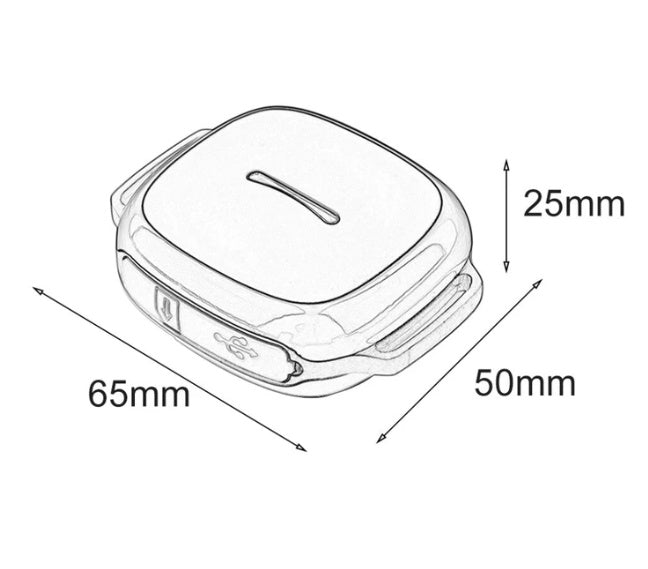 HKM-3605181 GPS Pet Tracker with Vibration and Alarm Features, Waterproof Design, USB Rechargeable Battery