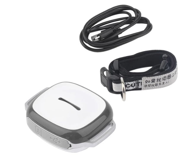HKM-3605181 GPS Pet Tracker with Vibration and Alarm Features, Waterproof Design, USB Rechargeable Battery
