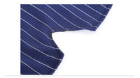 HKM-3607869 Navy Blue Stripe Bow Tie Suit for Large Dogs - Casual Wear for Golden Retrievers