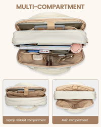 HKM-360787 Lightweight 15.6 in Laptop Briefcase for Work and Business - Unisex Messenger Bag with Shoulder Strap