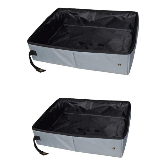 HKM-360915 Portable Waterproof Cat Litter Box - Foldable and Easy to Clean