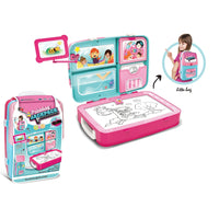 HKM-360979 3-in-1 Educational Drawing Backpack and Magnetic Drawing Board Play Set for Kids Ages 2-13