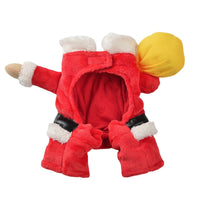 HKM-3610045 Warm Red Flannel Dog and Cat Winter Clothing - Casual Double Layer Design in XS-XL