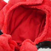 HKM-3610045 Warm Red Flannel Dog and Cat Winter Clothing - Casual Double Layer Design in XS-XL