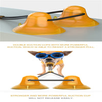 HKM-3610301 Multi-Kinetic Dog Rubber Toy with Suction Cup and Double Layer Teeth Cleaning Design