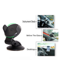 HKM-361107 High Viscosity Car Phone Holder with 360-Degree Rotation for Smartphones and GPS Devices