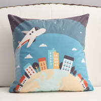 HKM-361299 Cartoon Short Plush Pillow for Home and Outdoor Decoration