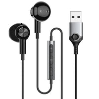 HKM-361299 USB Wired Gaming Earphones with Mic and Volume Control for PC, PS4, PS5, Laptop, and Desktop