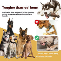 HKM-3613885 Dog Toy with Sound Tip Ball, Bite-Resistant Molar Rod Branches, Plastic Material, Wood Color