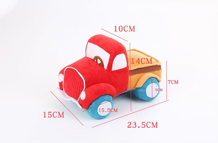 HKM-3614909 Plush Interactive Car Toy for Dogs with Sound and Tooth Grinding Features