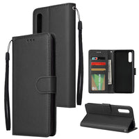 HKM-361491 Ultra-Thin Flip Phone Holster with Card Photo Frame in Solid Color - Simple Design