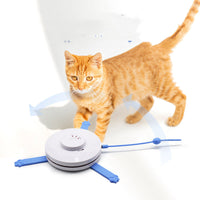 HKM-3616061 Automatic Cat Toy - Timing Sound Toy for Pets, Blue and Red, 150x58mm