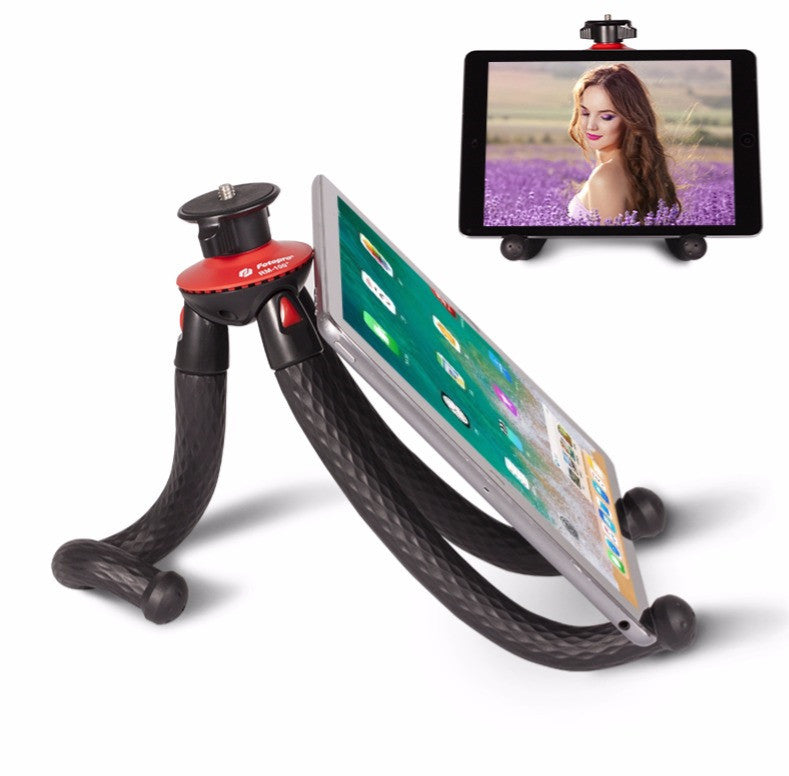 HKM-361619 Portable Octopus Tripod Stand for Smartphones and Cameras, Compatible with iPhone and SLR Models, 27cm Storage Length, 1.2Kg Load Capacity