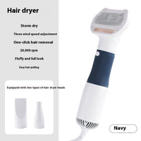 HKM-3616701 3-in-1 Pet Hair Blower and Comb - 600W, Durable ABS, 2-Meter Cord, Ideal for Dogs