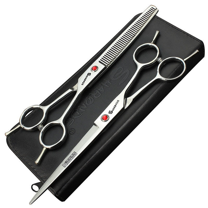 HKM-3616829 Professional Dog Grooming Shears - 19cm, 440C Material, For Precision Pet Care