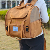 HKM-3617469 Portable Expandable Cat and Small Dog Shoulder Bag with Thermal Pad, Lightweight Outdoor Tent Design