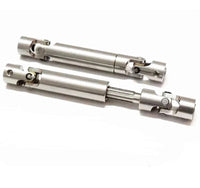 HKM-361747 Universal Drive Shaft for SCX10 D90 90027 90022 90028 Models - Stainless Steel Transmission Component, Adjustable Length 90-115mm & 110-155mm