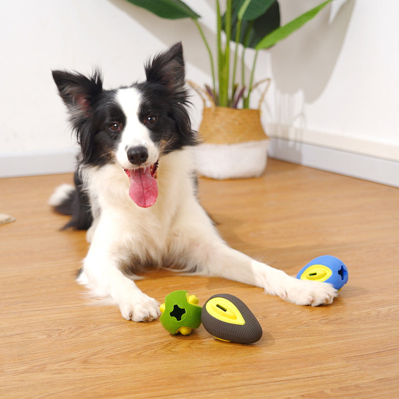 HKM-362003 Dog Spills Ball Avocado Rubber Pet