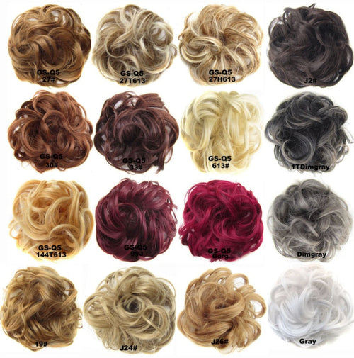 HKM-362131 Vibrant Colorful Hair Rings - 46 Shades for Styling and Accessories