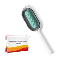 HKM-3624253 Water-Activated 4-in-1 Cat Grooming Brush with Double-Sided Hair Removal and Cleaning Function