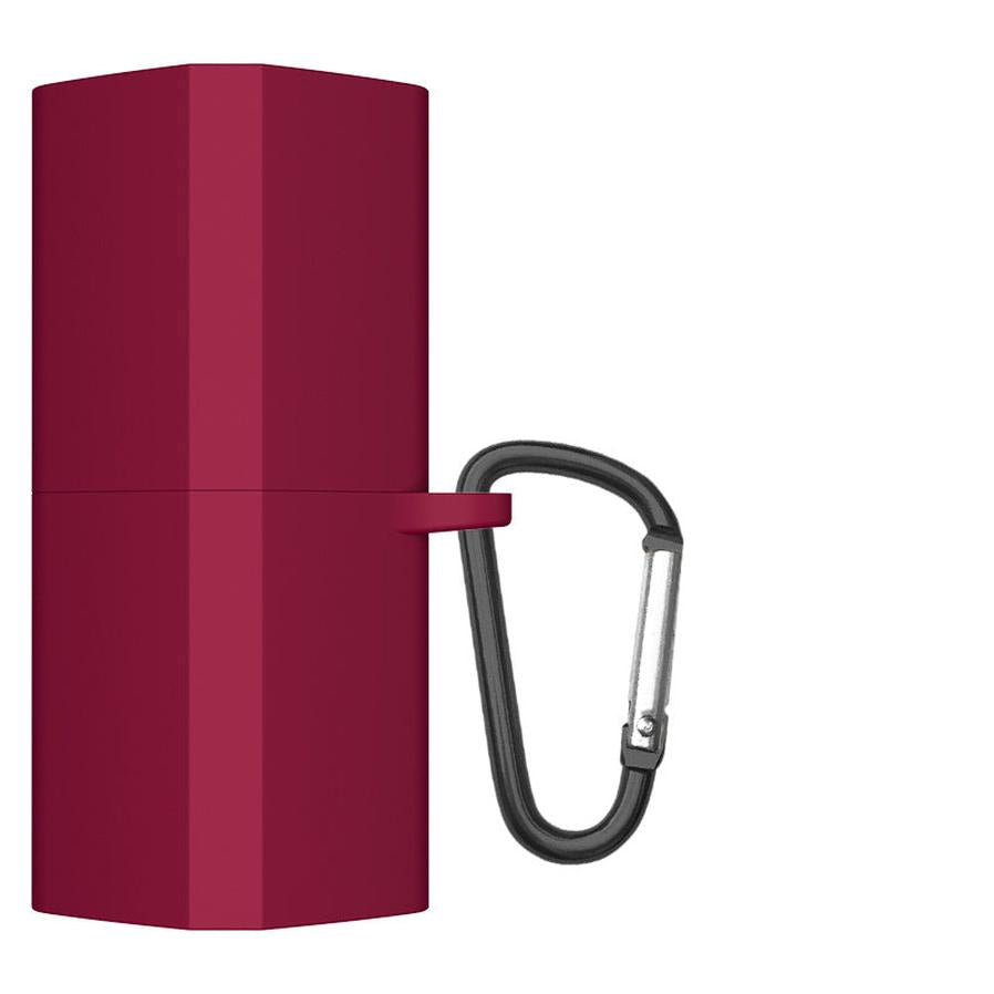 HKM-362579 Fashionable Silicone Case for Huawei FreeBuds Lipstick - Red and Wine Red